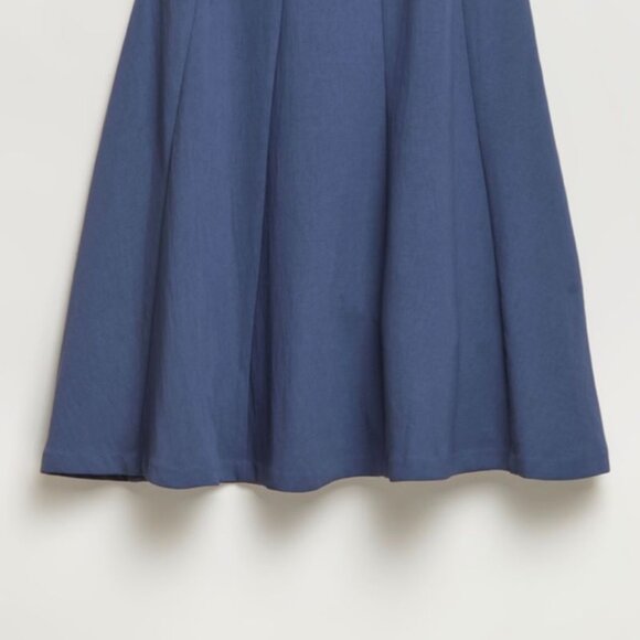 A-Line Crepe Skirt Blue size 12 - Picture 2 of 2